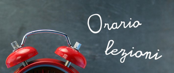 Orario delle lezioni I settimana